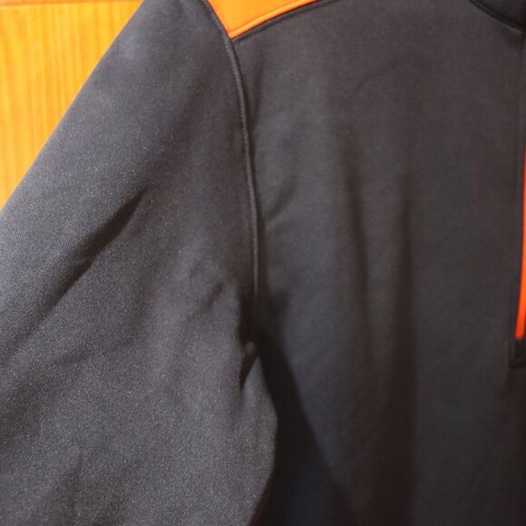 Chicago Bears NFL Team Apparel Navy 1/4 Zip Pullover Fan Gear Small - Picture 4 of 12